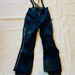 Arcteryx Blue Gortex Bibs overalls Ski Snow Bibs Pants S